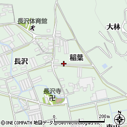 愛知県田原市長沢町稲葉周辺の地図