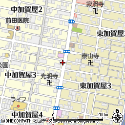中加賀屋二丁目周辺の地図