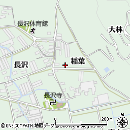 愛知県田原市長沢町稲葉14周辺の地図