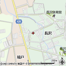愛知県田原市長沢町長沢177周辺の地図