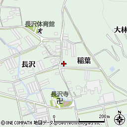 愛知県田原市長沢町稲葉15-1周辺の地図