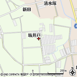 愛知県田原市保美町坂井戸周辺の地図