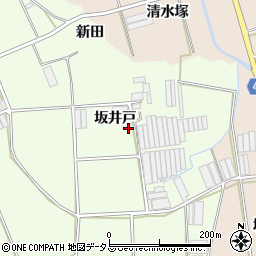 愛知県田原市保美町（坂井戸）周辺の地図