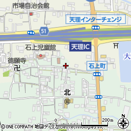 奈良県天理市石上町582周辺の地図
