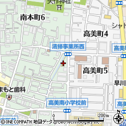 ファミリーマート八尾南本町店周辺の地図