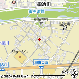 三重県名張市瀬古口314周辺の地図