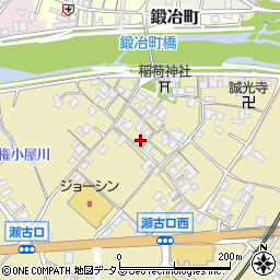 三重県名張市瀬古口257周辺の地図