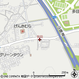 吉田周辺の地図