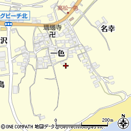 愛知県田原市高松町一色周辺の地図