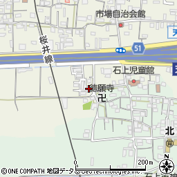 奈良県天理市櫟本町14周辺の地図
