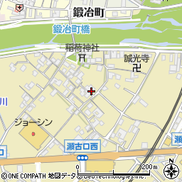 三重県名張市瀬古口310周辺の地図