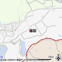 奈良県生駒郡平群町椹原周辺の地図