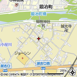 三重県名張市瀬古口260周辺の地図