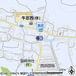 岡山県瀬戸内市牛窓町鹿忍5326-1周辺の地図