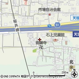 奈良県天理市櫟本町13周辺の地図