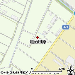 愛知県田原市西山町（鍛治田原）周辺の地図