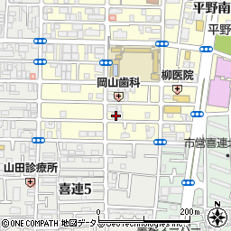 大阪府大阪市平野区平野南2丁目周辺の地図