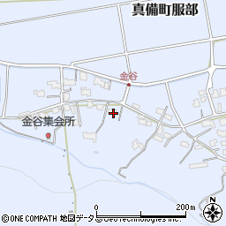 岡山県倉敷市真備町服部284周辺の地図