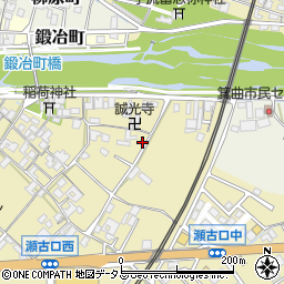 三重県名張市瀬古口417周辺の地図