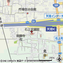 奈良県天理市櫟本町3585周辺の地図