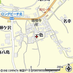 愛知県田原市高松町一色72周辺の地図