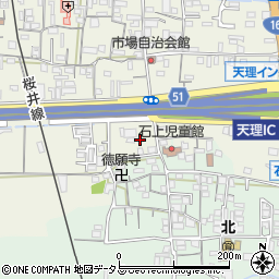 奈良県天理市櫟本町4周辺の地図
