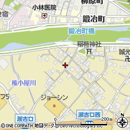 三重県名張市瀬古口84周辺の地図