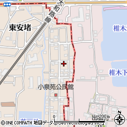 奈良県生駒郡安堵町東安堵16周辺の地図
