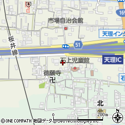 奈良県天理市櫟本町6周辺の地図