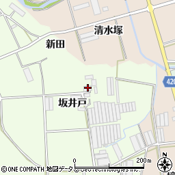 愛知県田原市保美町坂井戸6周辺の地図