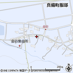 岡山県倉敷市真備町服部256周辺の地図