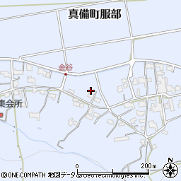 岡山県倉敷市真備町服部309周辺の地図