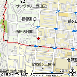 サンドミール阿倍野周辺の地図