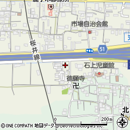 奈良県天理市櫟本町357周辺の地図
