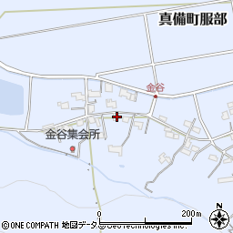 岡山県倉敷市真備町服部266周辺の地図