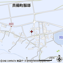 岡山県倉敷市真備町服部412周辺の地図
