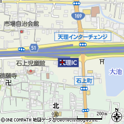 奈良県天理市櫟本町3555周辺の地図