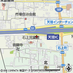 奈良県天理市櫟本町3911周辺の地図