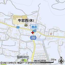 岡山県瀬戸内市牛窓町鹿忍2213-1周辺の地図
