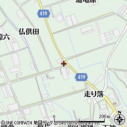 愛知県田原市赤羽根町（仏供田）周辺の地図