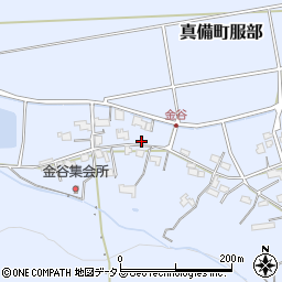 岡山県倉敷市真備町服部255周辺の地図