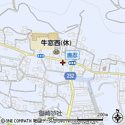 岡山県瀬戸内市牛窓町鹿忍2208-11周辺の地図