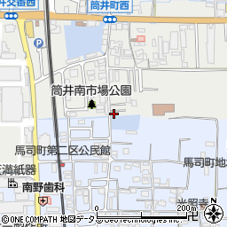 奈良県大和郡山市筒井町841-10周辺の地図