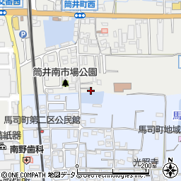 奈良県大和郡山市筒井町841-4周辺の地図