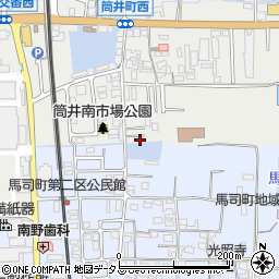 奈良県大和郡山市筒井町841-13周辺の地図