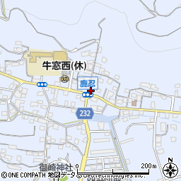 鹿忍郵便局周辺の地図