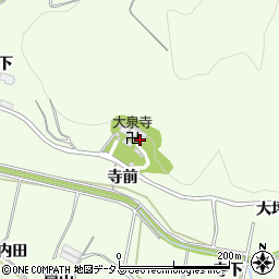 愛知県田原市山田町寺前周辺の地図
