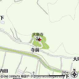 愛知県田原市山田町（寺前）周辺の地図