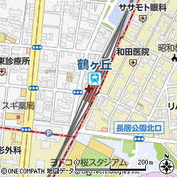 セブンイレブンＪＲ鶴ヶ丘駅前店周辺の地図