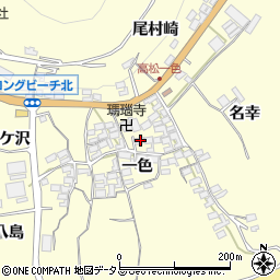愛知県田原市高松町一色77周辺の地図